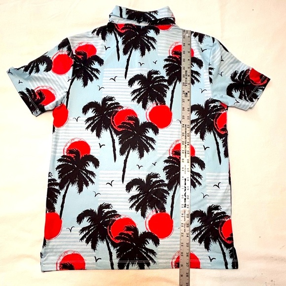 Green Side Men’s Golf Polo Size Small Vacation Vibes! EUC - Picture 7 of 7
